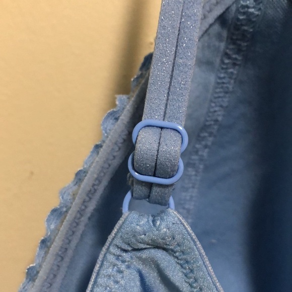 aerie Bralette Bra SZ XL Blue - Picture 4 of 7